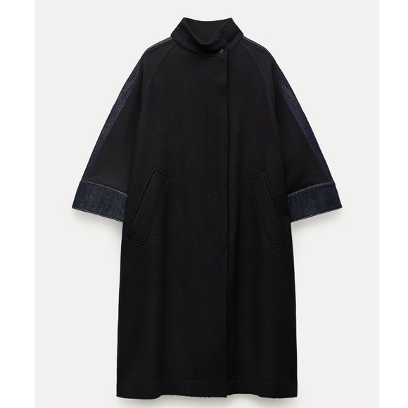 ZARA MANTECO WOOL BLEND CAPE ZW COLLECTION - Picture 3 of 6